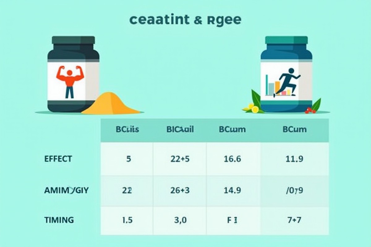 Сравнение креатина и BCAA